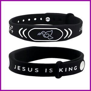 Daily Bible Verse Bracelets, Silicone, Waterproof, Unisex Inspirational Gifts